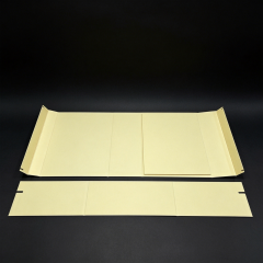 FSC Eco Yellow Folding Box, custom folding box/folding gift box,FSC Certified Purple Folding Box Magnetic for Eco Retail Packaging