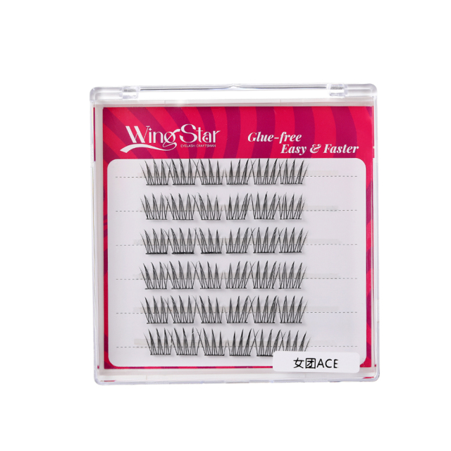 glue-free Cluster Eyelash QFY-6 Rows