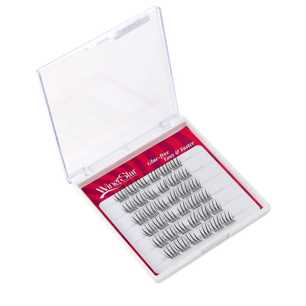 glue-free Cluster Eyelash QFY-6 Rows