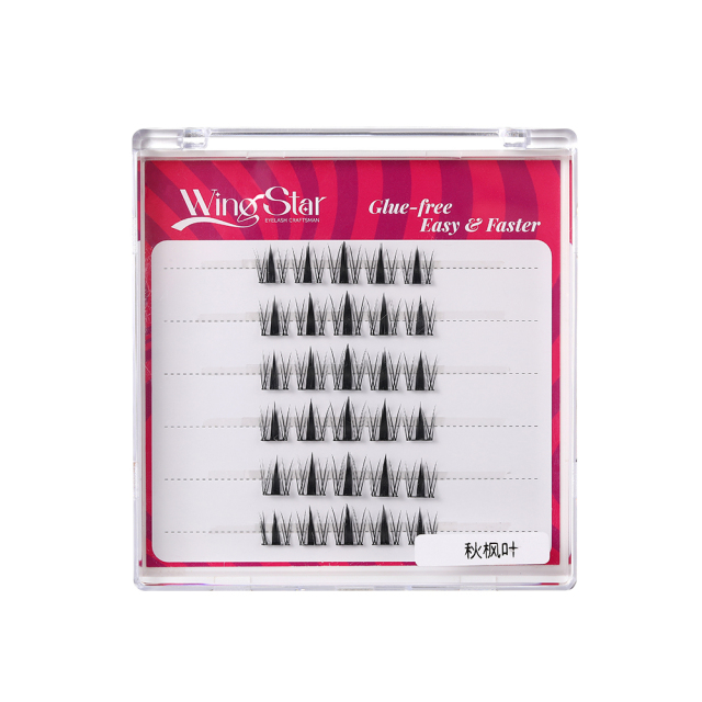 glue-free Cluster Eyelash QFY-6 Rows