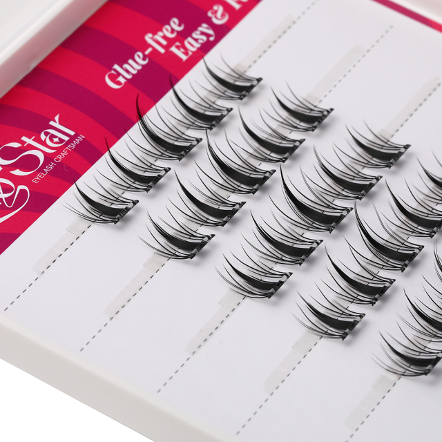 glue-free Cluster Eyelash QFY-6 Rows