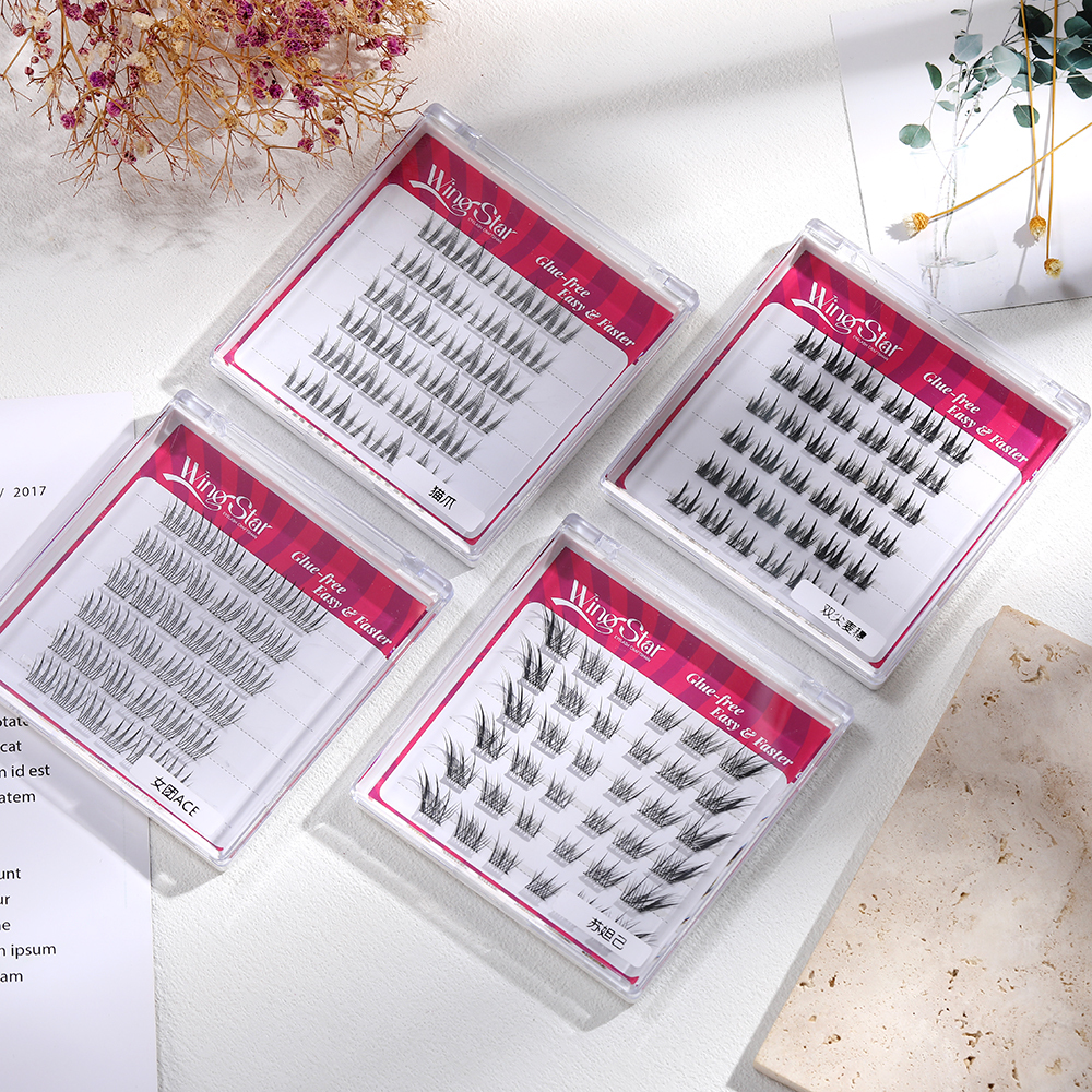 glue-free Cluster Eyelash QFY-6 Rows