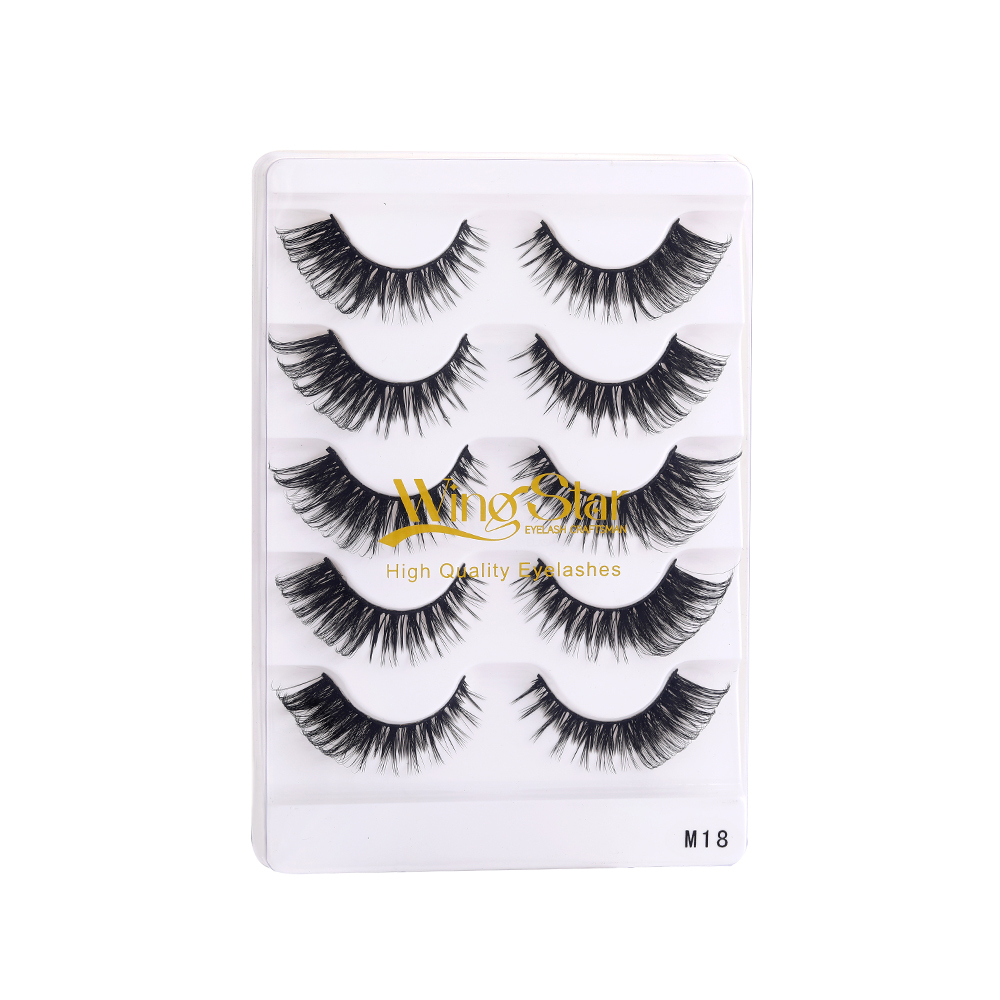 WS-M18 5 pairs strip eyelashes