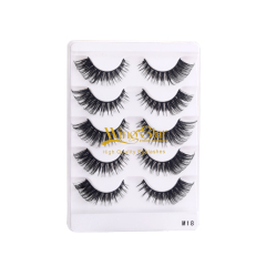 WS-M18 5 pairs strip eyelashes