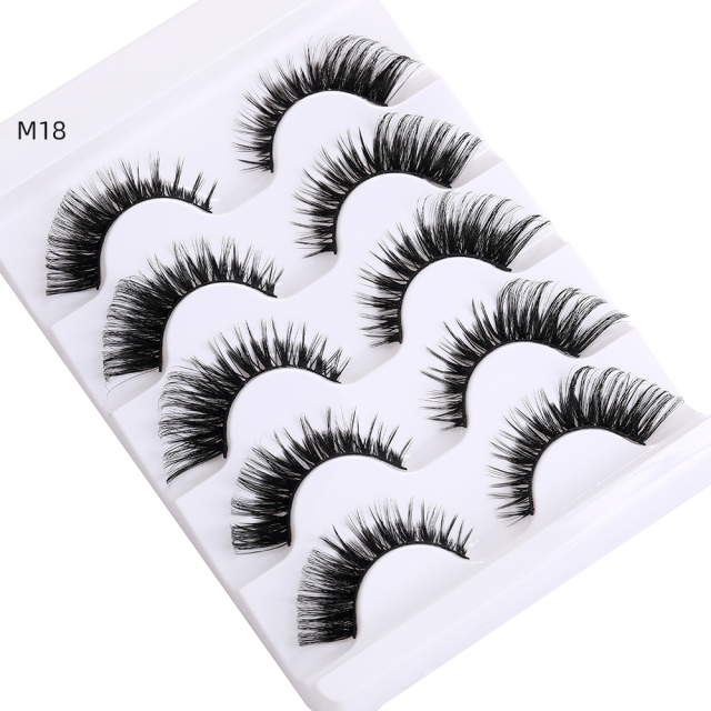 WS-M18 5 pairs strip eyelashes