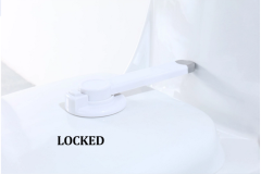 Baby Toilet Safety Lock – Child Proof Toilet Seat Cover Lock with 3M Adhesive | Durable ABS & TPR Materials