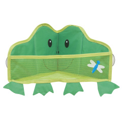 Animal Head Corner Caddy – Suction Cup Bath Toy Organizer with Drain Holes, Wall Mounted Baby Bathroom Storage Basket for Kids