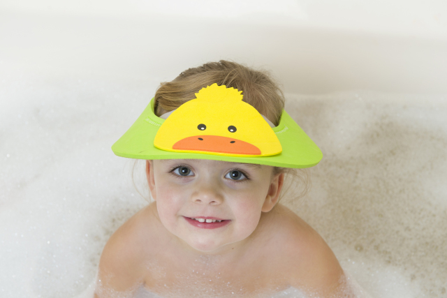 Soft EVA Baby Bath Visor – Animal Print Waterproof Shower Cap for Toddlers, Adjustable & Cute Cartoon Design for Boys Girls