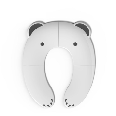 Patented Cute Bear Design Foldable Portable Toilet Training Seat for Kids – Non-Slip PP Material, Indoor & Outdoor Use