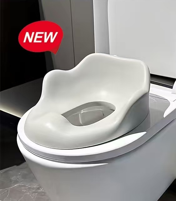 Universal Smart Baby Toilet Seat Cover – Conductive Flap, Auto Functions, Non-Slip Suction Cups, High Backrest & Grab Bar