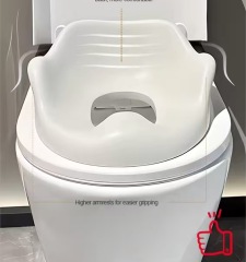 Universal Smart Baby Toilet Seat Cover – Conductive Flap, Auto Functions, Non-Slip Suction Cups, High Backrest & Grab Bar