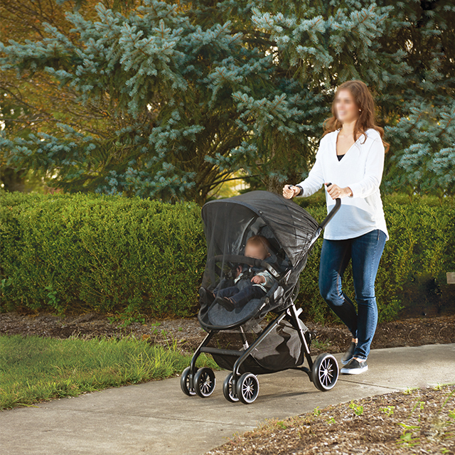 Black Stroller Mosquito Netting - Universal Fit, Breathable & Durable Mosquito Net for Strollers, Car Seats, Bassinets