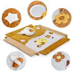 Baby Play Gym Mat Plush Material Interactive Toys Square Design 0+ 3M+ 6M+ Months