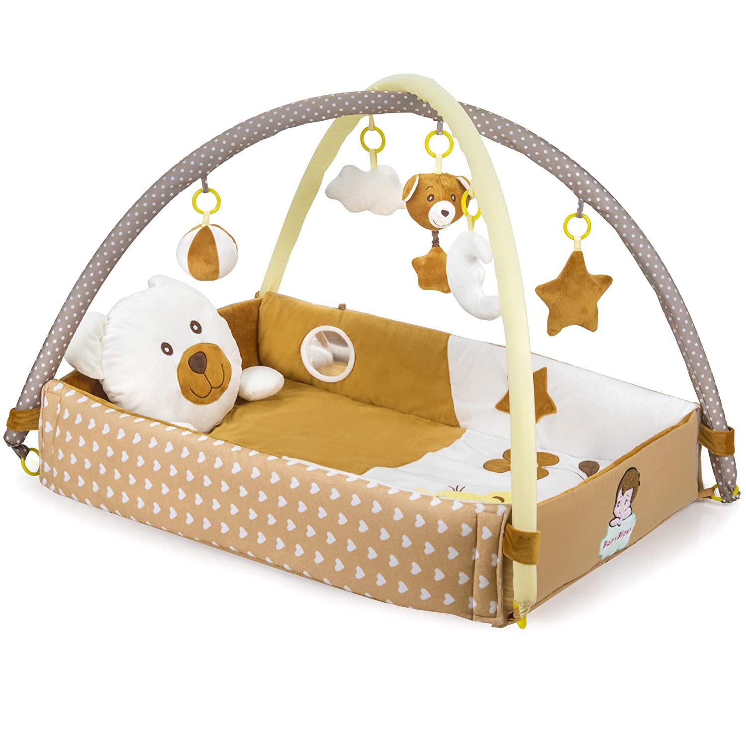 Baby Play Gym Mat Plush Material Interactive Toys Square Design 0+ 3M+ 6M+ Months