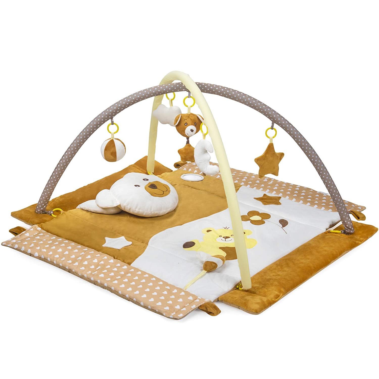 Baby Play Gym Mat Plush Material Interactive Toys Square Design 0+ 3M+ 6M+ Months