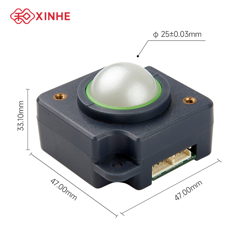 XINHE 高品質 DC5V±0.2V25mm C25 光学式USB医療用トラックボール 防水 光電子産業用制御USB