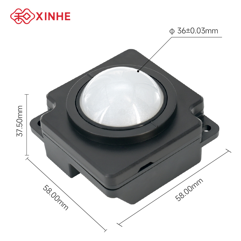 XINHE 高品質 DC5V±0.2V36mm C38 光学式USB医療用トラックボール 防水 光電子産業用制御USB