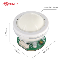 Trackball médico óptico USB XH-50 de 50,8 mm de alta calidad XINHE, resistente al agua, control industrial optoelectrónico USB