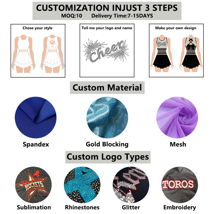 Practice Wear Cheer High Elastic Fabric Ergonomic Design For Kids Youth Professional Training