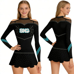 Spandex Cheer Uniforms High Stretch Material Perfect Body Fit For Youth Girls Cheerleading Training Wear