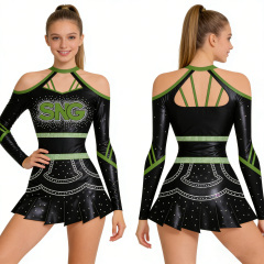 School Cheer Uniforms Varsity Reversible Design High Quality Blank Cheerleading Outfits For Youth Girls