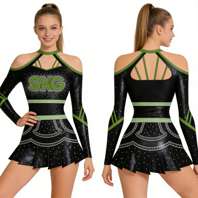 School Cheer Uniforms Varsity Reversible Design High Quality Blank Cheerleading Outfits For Youth Girls
