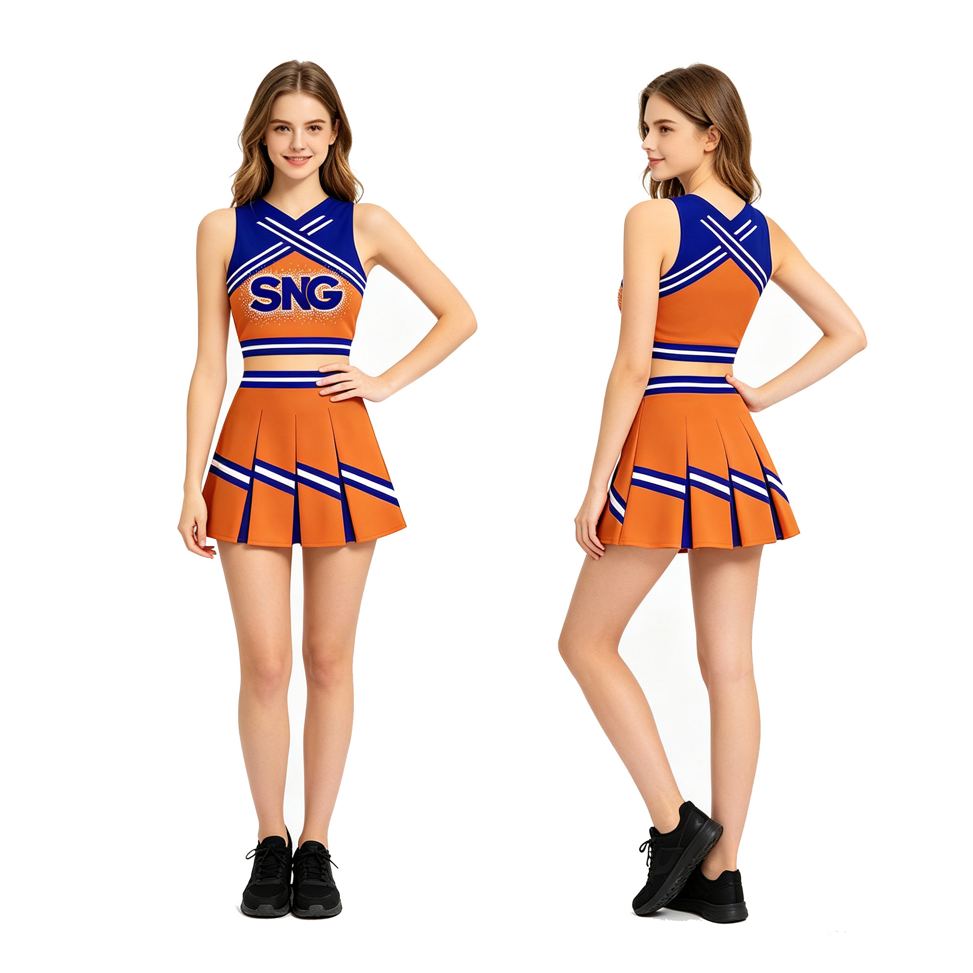 Practice Wear Cheer High Elastic Fabric Ergonomic Design For Kids Youth Professional Training
