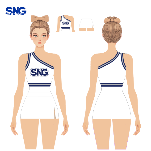 Rhinestone Cheerleading Uniforms Girls Cheer Uniforms Custom Sublimation Youth Cheer Squad Apparel Black And Silver Team Wear