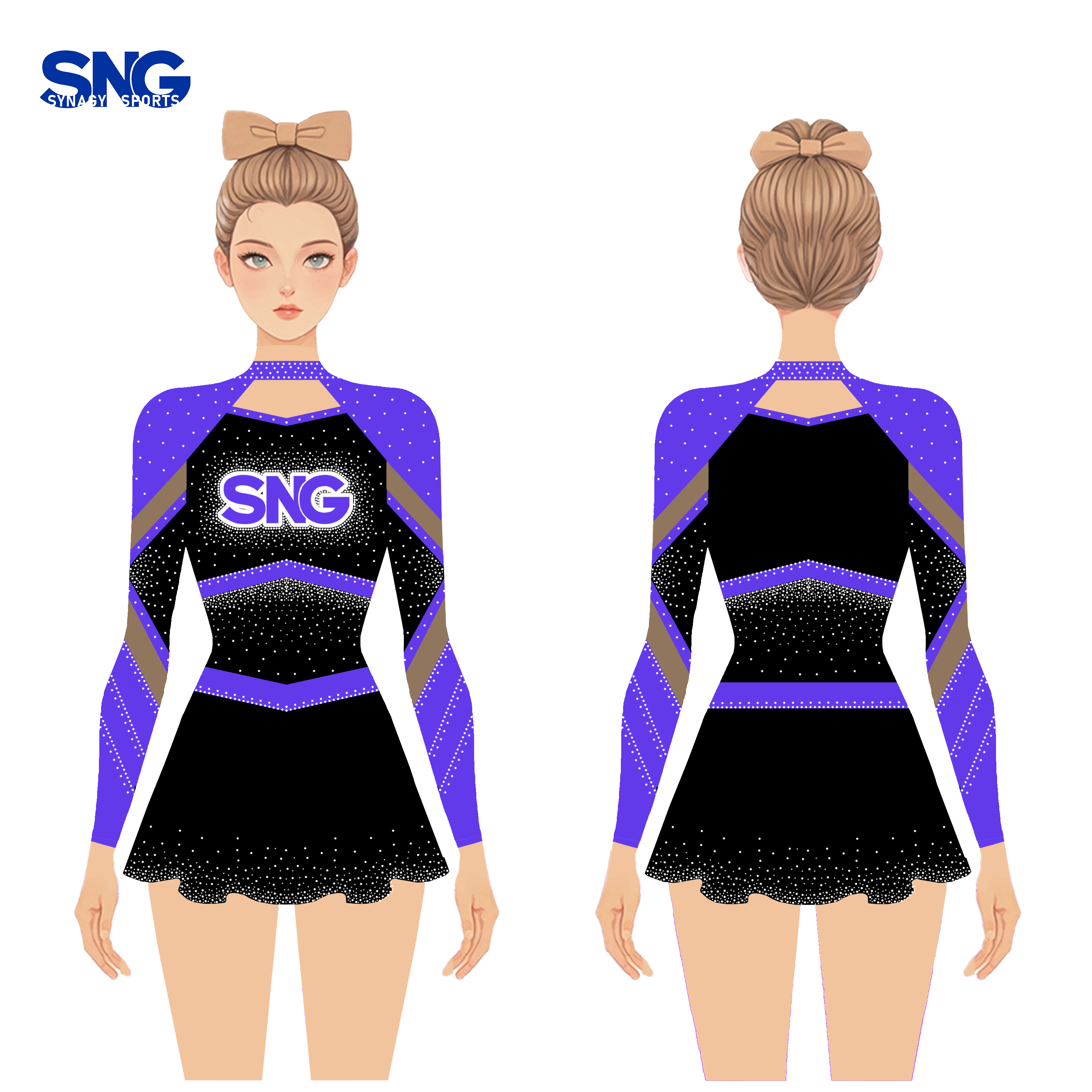 Screen Print All Star Cheer Uniforms Cheer Extreme Uniforms Spandex Taylor Made Cheerleading Uniforms Made In China