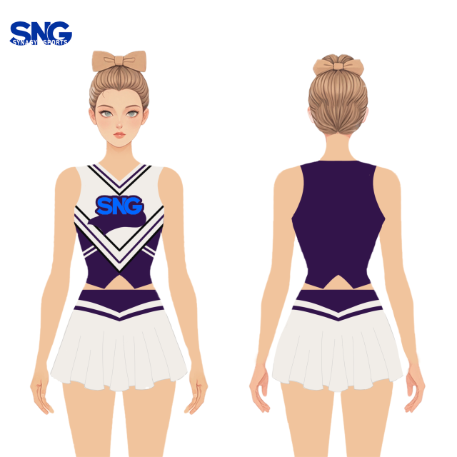 Maroon Gold Cheerleading Uniforms Flintstone Style Pleated Jagged Cut Skirt Kids Youth Sideline Cheer Apparel