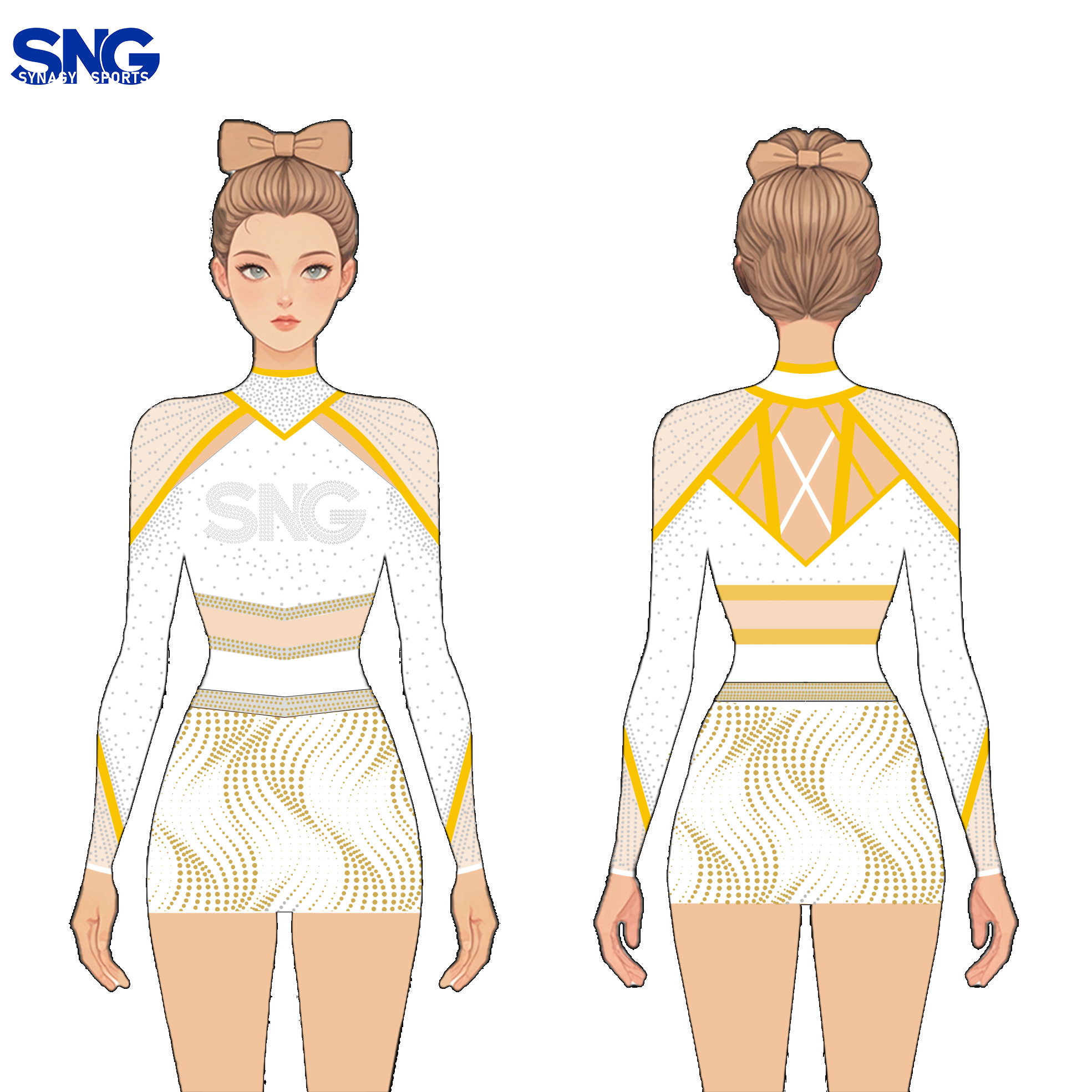 Custom Cheerleading Uniforms Sideline Cheer Uniforms Youth Kids Sublimation Rhinestone Design Black And Silver Cheer Squad Outfits