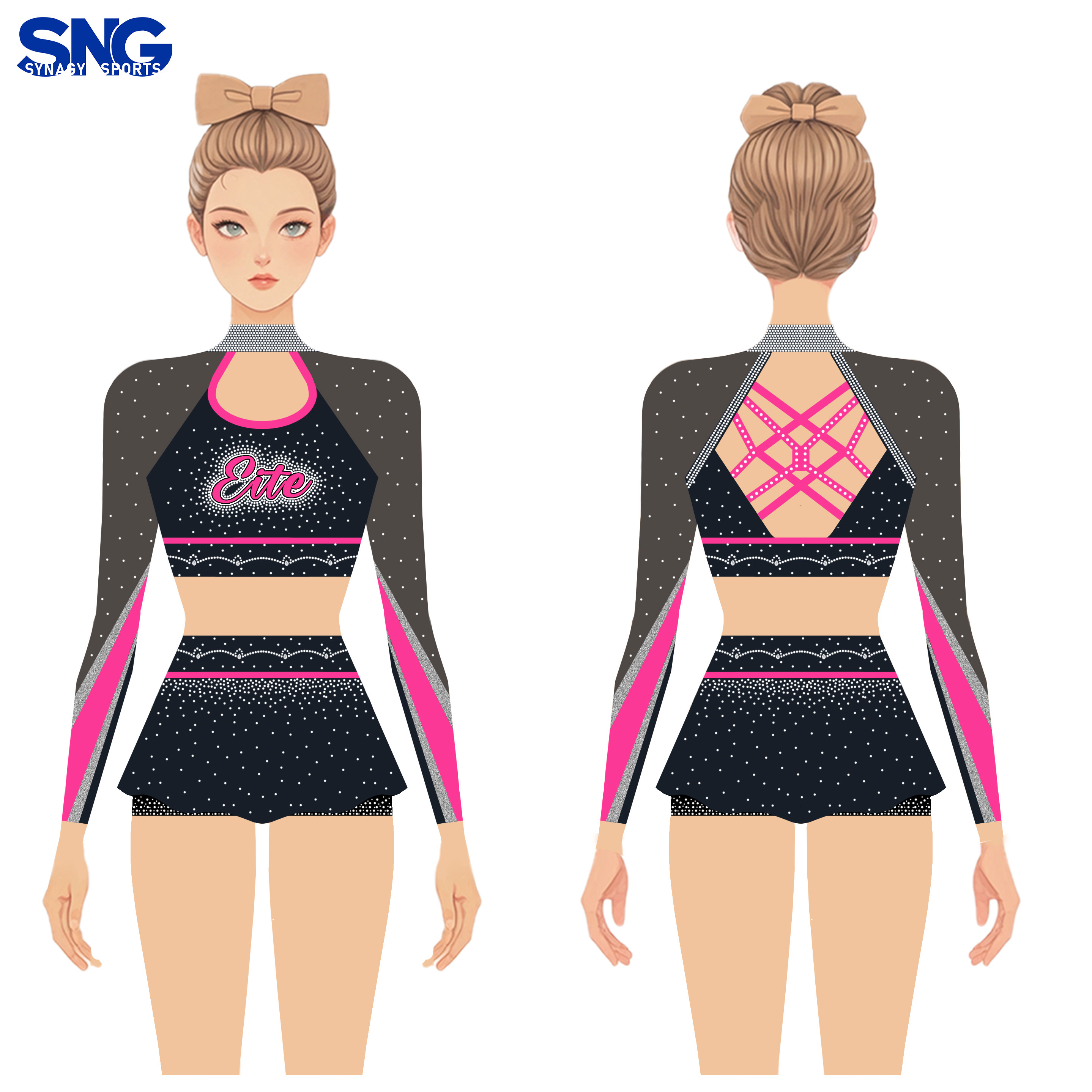 High Quality Cheerleading Uniforms Professional Grade Tailoring For Allstar Cheer Squad Competition