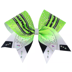 Bulk Cheer Bow Hot Fix Rhinestone Tails Transfers Wholesale For Diy Cheerleading Hair Bow Production