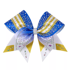 Bulk Cheer Bow Hot Fix Rhinestone Tails Transfers Wholesale For Diy Cheerleading Hair Bow Production