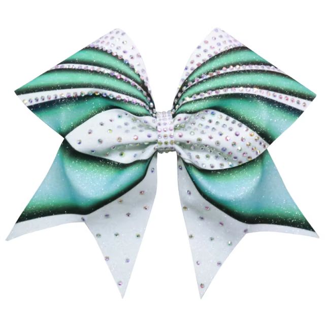Cheer Bow Edge Rhinestone Transfers Diy Template For Handmade Cheerleading Hair Bow Decors