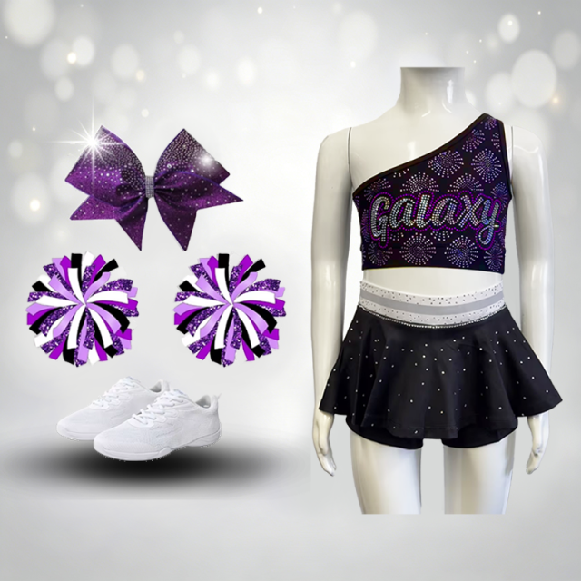 Customized Flat Cheer Bows Rhinestone Embellished For Cheerleader Costume Team Performance Accessory