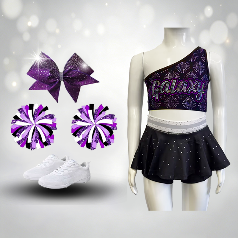 Pink Cheer Bows Teardrop Rhinestone Transfer Custom Wolves Theme For Cheer Competition Uniforms