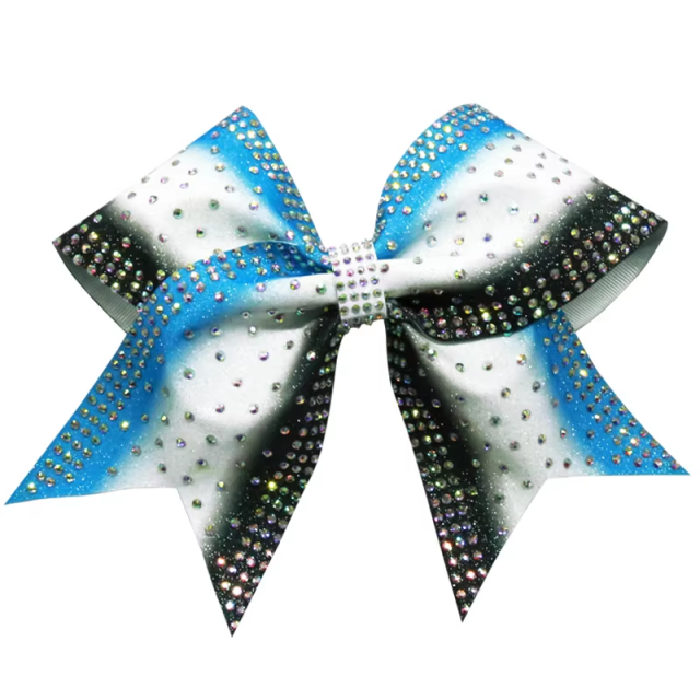 Cheer Bow Edge Rhinestone Transfers Diy Template For Handmade Cheerleading Hair Bow Decors