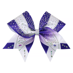 Bulk Cheer Bow Hot Fix Rhinestone Tails Transfers Wholesale For Diy Cheerleading Hair Bow Production
