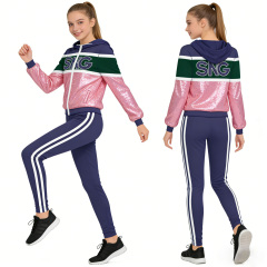 Cheer Warm Up Track Suits Lightweight Matching Wear For Professional Cheerleading Squad Daily Casual Attire