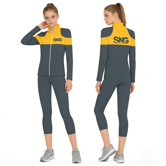 Custom Cheerleading Uniform Warmup Apparel Durable Construction For Junior Senior Cheer Team All Season Daily Use