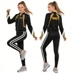 Bling Rhinestone Cheer Warm Up Sets Fashion Decorative Elements For Game Day Cheer Team Visual Matching Outfits