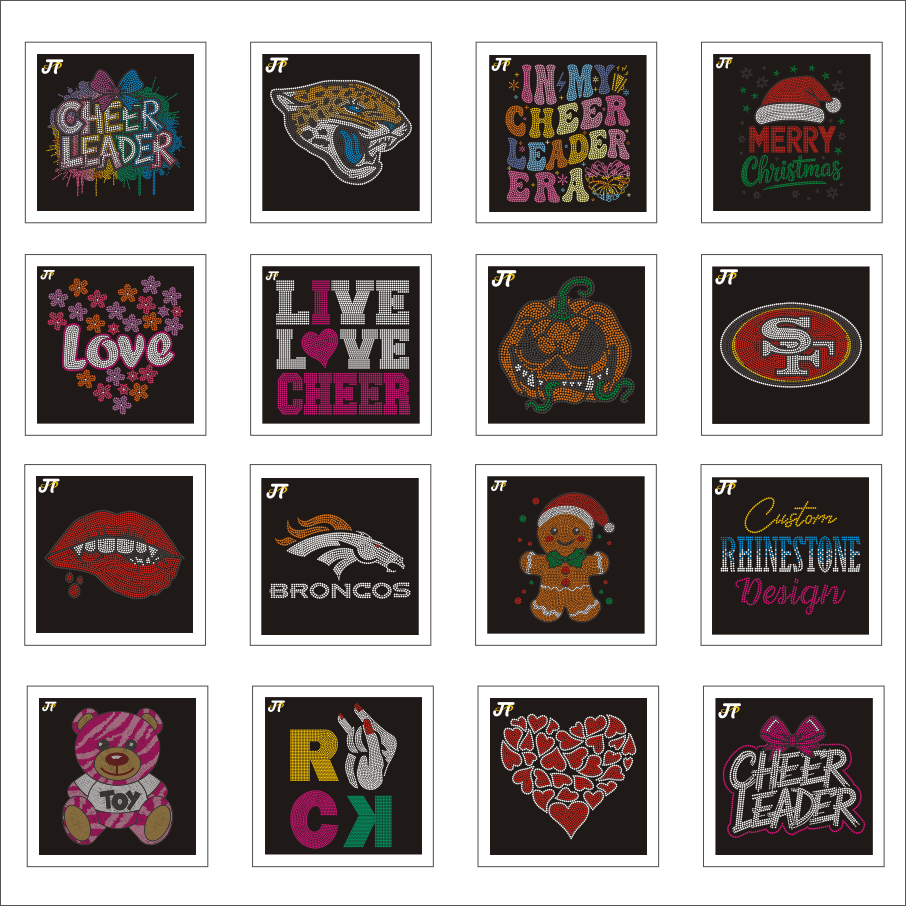 Industrial Rhinestone Trim Wholesale Shiny Appliques Unique Rhinestone Designs For Modern Apparel Mass Production