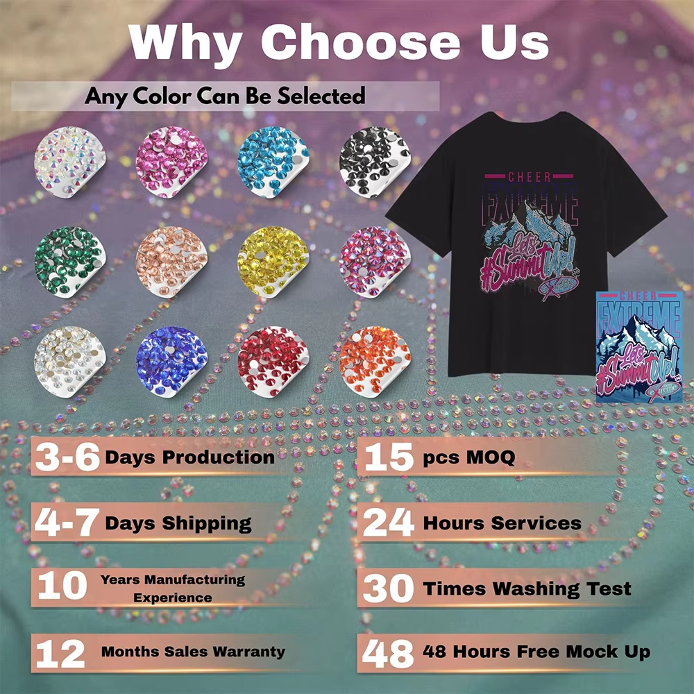 Crystal Rhinestone Bulk Sets Glass Hotfix Raw Materials Custom Heat Transfer Appliques For Diy Trim And Garment Crafts