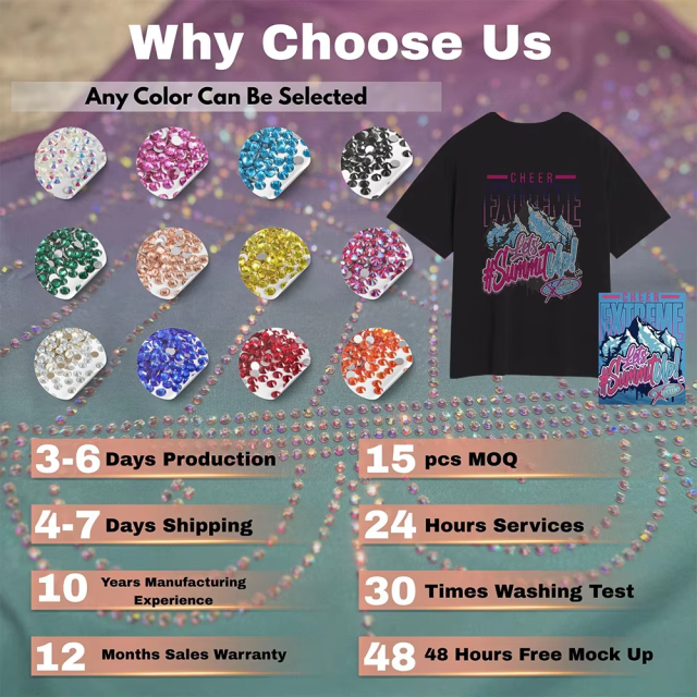 Premium Glass Rhinestones Bulk Wholesale Mixed Size Hot Fix Raw Materials Custom Design Sheets For Diy Craft Wholesale Trade