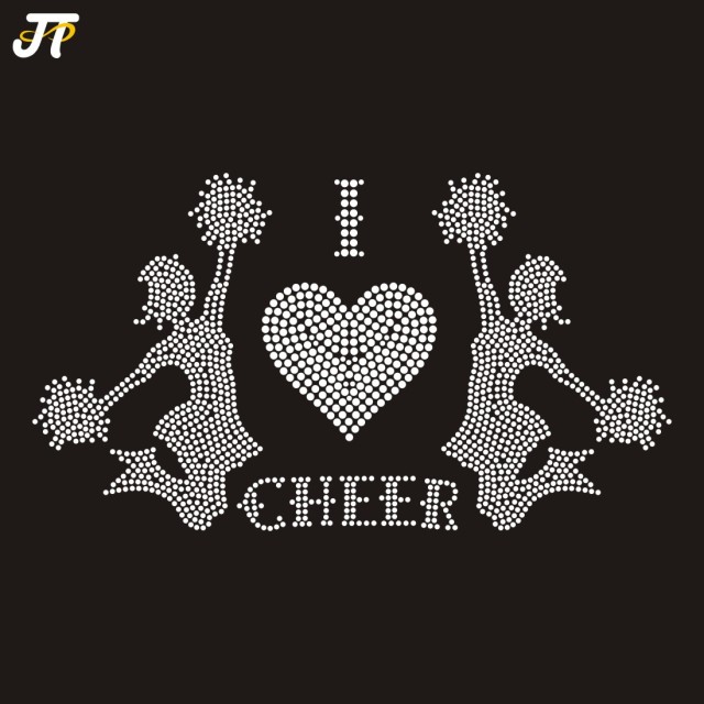 Wholesale Custom Rhinestone Transfers Bulk Crystal Glass Material Heat Press Applique Patches For Garment Factory Bulk Production