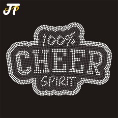 Bulk Crystal Rhinestones Glass Flatback Iron On Design For Clothing 3D Appliques Cheer Mom Custom Decor Tools