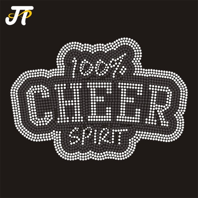 Bulk Crystal Rhinestones Glass Flatback Iron On Design For Clothing 3D Appliques Cheer Mom Custom Decor Tools