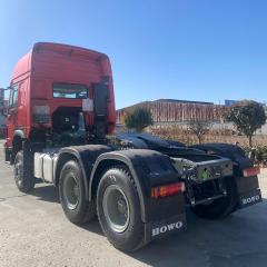 Groupement national chinois de camions lourds HOWO 6 × 4 371 chevaux, tracteur d'entretien d'occasion (rouge)