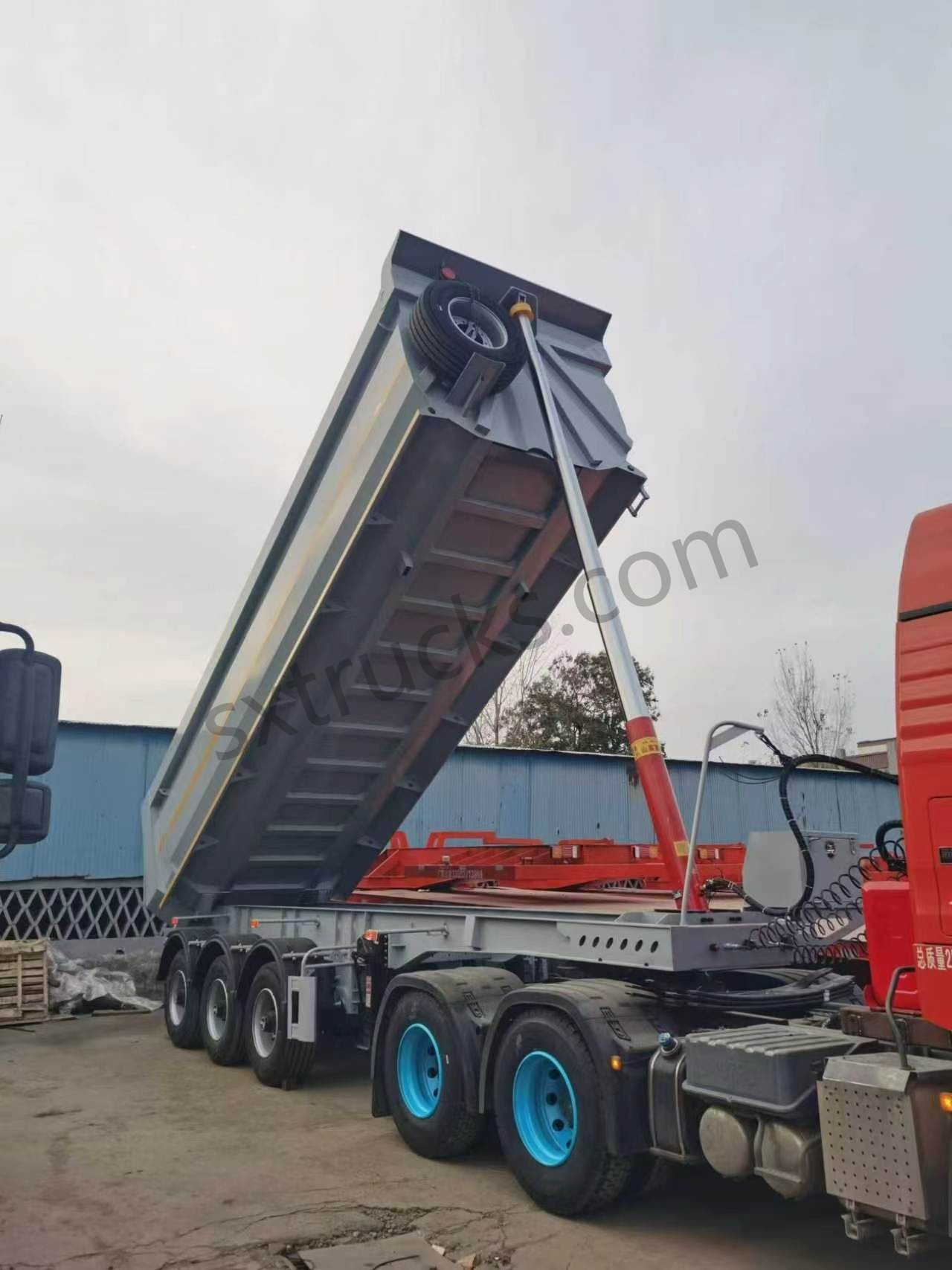 Axle U-type Rear Dump Semi-Trailer
